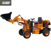 YUANGONG Nouveau style Mini chargeuse compacte 4x4 Chargeuse sur pneus 400 kg 800 kg Charge utile nominal Chargeuse sur pneus à godet Chargeuse frontale Mini chargeuses