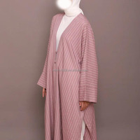 Robe Abaya Longue Willson 2026 à Manches Longues et Fente Haute Musulmane Pudique Femme Tenue Élégante Vêtements Islamiques pour Toutes Saisons