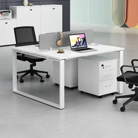 Bureau de travail modulaire en acier et bois, design simple et ouvert, mobilier de bureau sur mesure