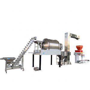 Hongdi Industrial Stainless Steel Drum Mixer-Semi-Automatic Multi-Function for Flour Seasonings Food Granule Drying 300 Capacity - Product Image 1
