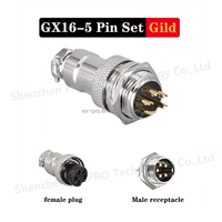Adaptador de Conector Circular EX-PRO GX12 GX16 GX20 GX25 Macho/Hembra para Aviación, Enchapado en Níquel y Aleación de Zinc