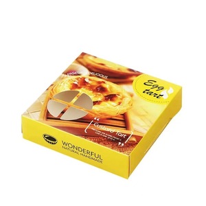 Egg Tart Packaging <b>Boxes</b> 2 4 6 Pieces Paperboard Rectangle Food Packaging Disposable Custom Order Accepted - Product Image 5