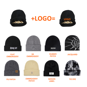 2025 Mùa Đông Ấm Áp Dệt Kim <span class=keywords><strong>Hat</strong></span> Slouchy Áo Thun Biểu Tượng Tùy Chỉnh Thêu Lụa Satin Lót <span class=keywords><strong>Beanie</strong></span> Cho Nam Giới Và Phụ Nữ - Product Image 4