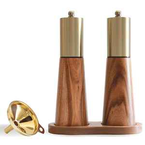 Moulin à poivre et à sel manuel en <span class=keywords><strong>bois</strong></span> d'acacia Outils pour herbes et épices Outils de cuisine Moulins à poivre - Product Image 1