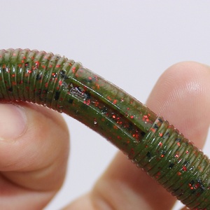 เหยื่อปลอม ALPHA PVC รูปหนอน แบบมีเกลียว ขนาด 13.5 ซม. น้ำหนัก 10 กรัม เหยื่อปลอมแบบหนอนไบโอนิค - Product Image 5