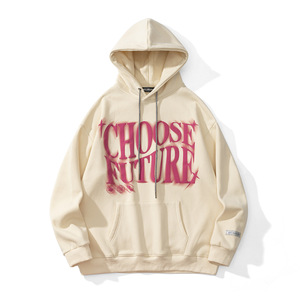 Sudaderas con Capucha Extra Grandes Coreanas con Cordón y Estampado de Logotipo Personalizado Impreso en 3D para Niñas Adolescentes - Product Image 1