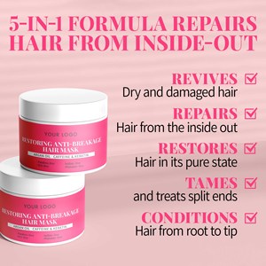 <span class=keywords><strong>Mascarilla</strong></span> capilar <span class=keywords><strong>hidratante</strong></span> de fórmula personalizada de etiqueta privada OEM ODM para el crecimiento del cabello encrespado - Product Image 3