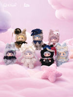 Nouveauté 2026 – Série Originale 100% Officielle et Authentique LIITE Magic Genie – Boîte Mystère de 6 Adorables Peluches Porte-clés pour Filles