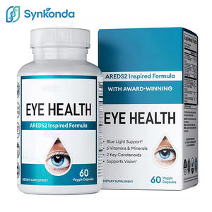 Complément alimentaire pour la santé des yeux, 60 capsules, lutéine, zéaxanthine, extrait de myrtille, soutient la fatigue oculaire, la sécheresse oculaire, la santé de la vision - Product Image 1