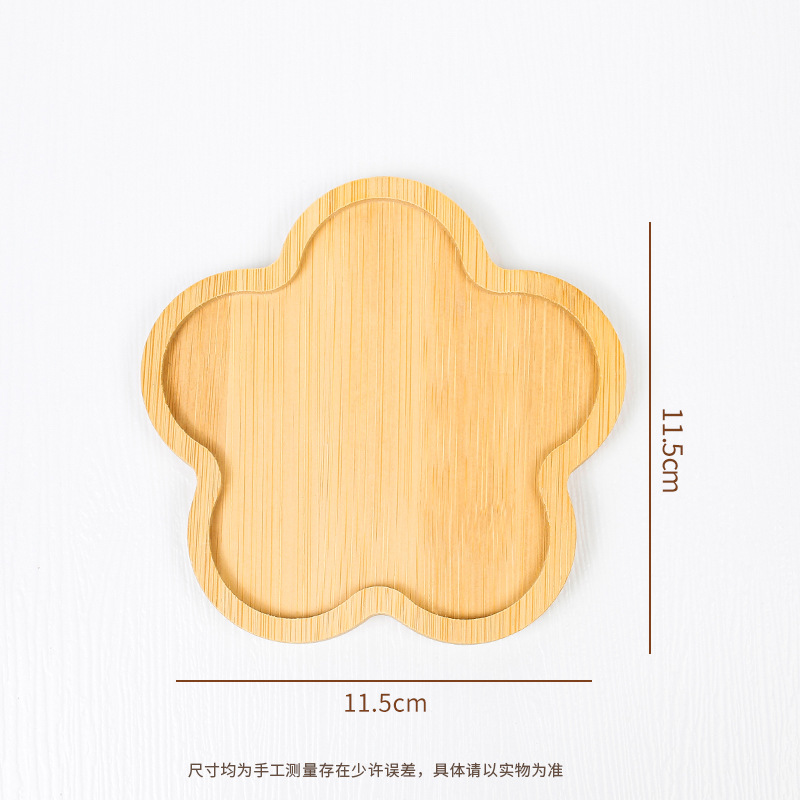 11,5 cm * 11,5 cm * 0,9 cm [Tapis en bambou fleur de prunier]