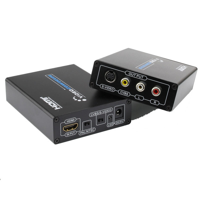 Factory Customization Mini Size 1080p HDMI2AV HDMI to AV HDMI to RCA Video Audio Converter