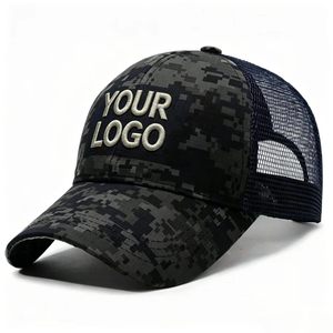 Gorra de Camuflaje con Logotipo Bordado Personalizado OEM ODM, Gorra Trucker Resistente para Exteriores - Product Image 4