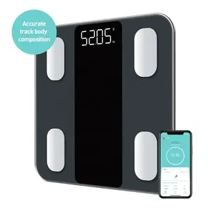 180kg 396lb sans fil électronique poids graisse corporelle balance salle de bain balance numérique mesure Bmi