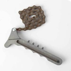 Universal Heavy Duty Carbon Steel Construction Adjustable Belt Strap Type Remover Automotive Oil Filter Wrench Tool - Product Image 1