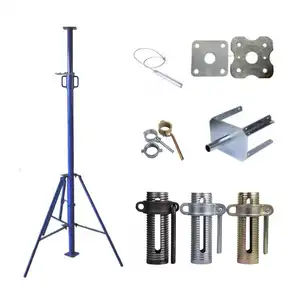 GI heavy duty adjustable telescopic steel prop for scaffolding galvanized acrow jack prop formwork tripod