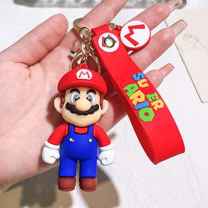 2025 New <strong>Super</strong> <strong>Marioed</strong> Keychain Cute Cartoon Figure Car Keyring Bag Charm Gift - Product Image 6