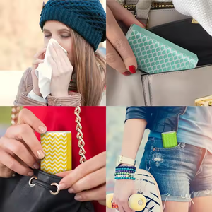 <span class=keywords><strong>Mouchoirs</strong></span> en Papier Doux Mini de Haute Qualité Personnalisés, Format de Poche - Product Image 6