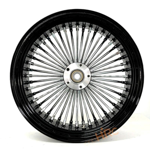 Jante de moto 16 18 19 20 21 23 pouces 21x3.5 16x3.5 à rayons larges, avant et arrière, chromée, noire, pour <span class=keywords><strong>Triumph</strong></span> - Product Image 2