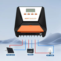 Contrôleur solaire MPPT 12V 24V à efficacité de suivi de 99% avec affichage LCD et fonctions de protection 10A 20A 40A 60A