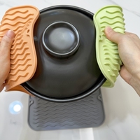 Nouveau Tapis de Cuisson Rectangulaire Classique en Silicone Écologique, Imperméable et Résistant à la Chaleur, pour Séchage de Vaisselle, Compatible Lave-Vaisselle, pour Cuisine
