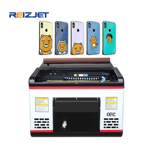 Reizjet Customize LOGO Digital Small Flatbed Uv Printer A3 Uv Printer For Phone Case Wooden Plastic Glass