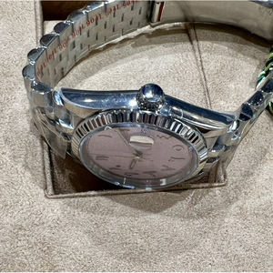 Montre de luxe de créateur en acier inoxydable 904L avec logo personnalisé, cadran arabe de 41 mm, chronographe ETA, étanche à 10 bars, haut de gamme - Product Image 2