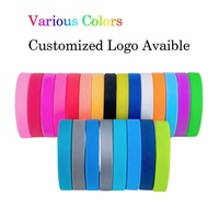 Bracelets en silicone imperméables GOWELL en gros, personnalisables avec logo imprimé, imitation antique, 100 pièces/paquet
