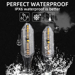 ไฟเลี้ยวท้ายมอเตอร์ไซค์แบบ LED พร้อมเลนส์ SMD สีเหลือง สำหรับรถมอเตอร์ไซค์ดัดแปลงจาก <span class=keywords><strong>SNOR</strong></span> Wholesale - Product Image 3