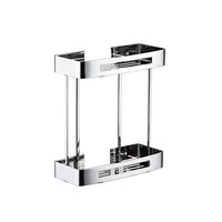 Étagère d'angle murale pour salle de bain en acier inoxydable, porte-accessoires de douche avec crochets, organisateur antirouille pour toilettes et cuisine