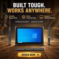 Tableta Industrial Resistente de 10.1 Pulgadas con Windows, 1000nits de Alto Brillo, Intel N5100, IP67, con Escáner de Código de Barras