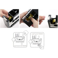 Porte-stylo multifonctionnel Porte-crayon Pot de rangement Conteneur de bureau Organisateur de papeterie Rétro Distributeur de cassettes pour le bureau et la maison