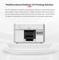 Impresora UV C-Nocai UV A3Max con cabezal de impresión Epson I3200, CMYK, blanco y barniz para impresión personalizada de logotipos y regalos.