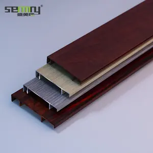 Colour Floor Decorating Trim Aluminum Baseboard Extrusion 2021 Drop Shipping Wood Aluminum Skirting Board 6063 Aluminum Alloy