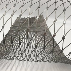 Filet de sécurité pour hélicoptère en acier inoxydable 316, diamètre du fil 3 mm, type à embout, maille tissée à trous en diamant - Product Image 2