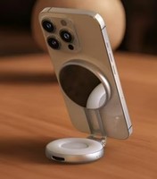 Anneau lumineux LED magnétique rechargeable en ABS de haute qualité, rotatif à 360 degrés, luminosité réglable 2700-7500K