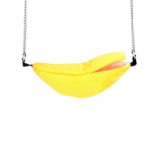 Jolie cage pour animaux de compagnie en forme de grenouille ananas avec anneaux de laisse, en coton, style dessin animé, motif animal pour hamster, été et toutes saisons - Product Image 2