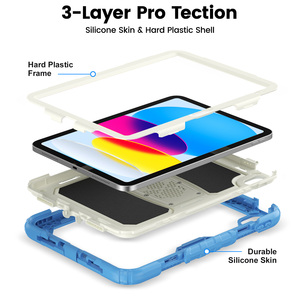 Étui de protection pliable OEM/ODM à prix abordable avec béquille et bandoulière pour <span class=keywords><strong>iPad</strong></span> <span class=keywords><strong>Air</strong></span> 4/5e génération 10,9 pouces 2019/2021 - Product Image 2