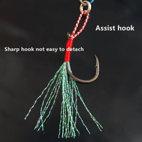ALPHA 8cm 50g Leurre de jigging en plomb à coulée rapide avec yeux 3D, leurre métallique à lancer longue distance pour thon et bar.