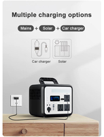 Générateur solaire portable 1200W, station d'alimentation, panneau solaire, chargeur de voiture, batterie LiFePO4, contrôleur MPPT, allume-cigare, camping, urgence