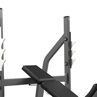 Banc inclinable Olympien en acier inoxydable pour équipement de fitness commercial, clubs de musculation et exercices sportifs
