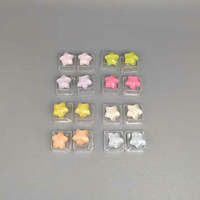 Capuchons de touches en résine, ensemble étoile, cœur et fleur, pour claviers mécaniques Cherry MX, décoration pour jeux