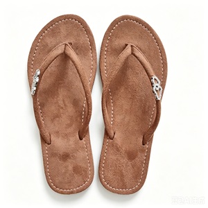 <span class=keywords><strong>Ciabatte</strong></span> piatte in similpelle da donna <span class=keywords><strong>con</strong></span> decorazioni in pietra, sandali casual da esterno <span class=keywords><strong>con</strong></span> cristalli, infradito. - Product Image 1
