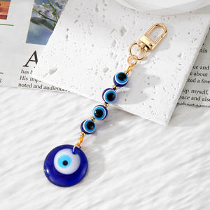 <span class=keywords><strong>Turkish</strong></span> Evil Eyes beads portachiavi amuleto Car Bag Charms vetro malocchio gioielli ciondolo portachiavi gioielli fortuna per buona fortuna - Product Image 2