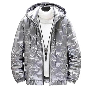shiny silver jacket