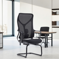 Chaise de bureau ergonomique moderne à dossier en tissu, réglable, à haute capacité de charge, bon marché, chaise de travail, chaise d'étude, chaise unique