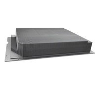 Dissipateur thermique en cuivre haute densité à ailettes rainurées avec caloduc pour refroidisseur IGBT en aluminium