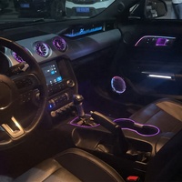 Accessoire de voiture de qualité supérieure, lampe intérieure, lumière douce, style amélioré, lumière ambiante dynamique pour Ford Mustang 2015-2022