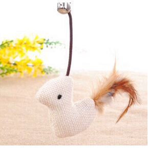 Juguete para Gatos con Campana, Palo de Madera y Banda Elástica, Antiaburrimiento para Gatos - Product Image 2