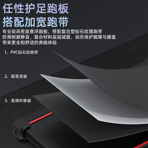 Caminadora eléctrica plegable para el hogar con banda de correr de 1000 mm x 400 mm para ejercicios de fitness en interiores - Product Image 3