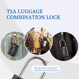 <span class=keywords><strong>Cadenas</strong></span> à clé douanière Mini bloc de couleur pour valises Finition polie approuvée par la TSA - Product Image 4